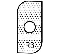Нож T19204 внешний радиус R3 для 1472516512 ROTIS 744.T19204