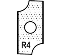 Нож T61206 внутренний радиус R4 для 1472516512 ROTIS 744.T61206
