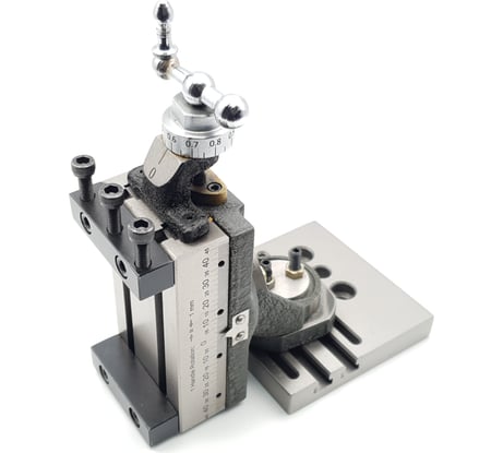 Фрезерное приспособление наклонно-поворотное, стол 95x50 мм для станков 0714 с вертикальными пазами ТЕХНОРЕАЛ ALSVS-ML.V