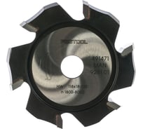 Фреза V-образная, пазовая, дисковая HW 118x18-135/Alu FESTOOL 491471