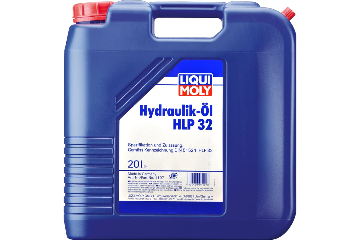 Минеральное гидравлическое масло LIQUI MOLY Hydraulikoil HLP 32 20л ...