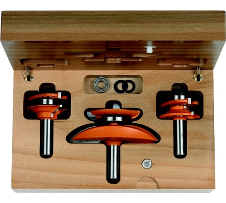 Комплект фрез концевых (3 шт; хвостовик 12 мм; A) CMT 900.517.11