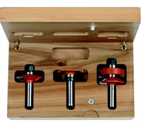 Комплект фрез для мебельного фасада со стеклом (3 шт; 41.5х20.6 мм; хвостовик 12 мм) CMT 955.803.11