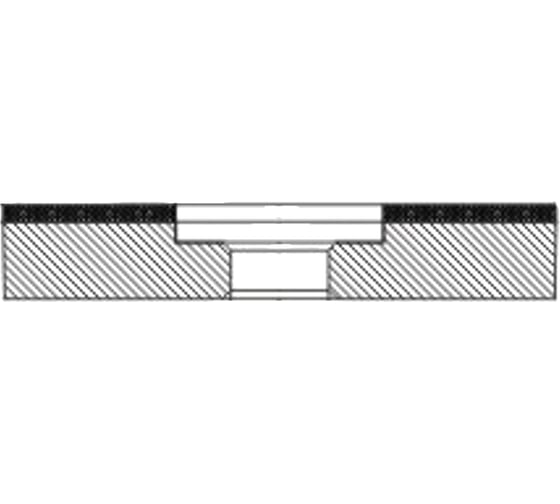 Круг алмазный плоский с выточкой 6A2 (100x15x4x24х20 мм; АС4; 100/80; В2-01; 71 кар.) ООО Алмазный инструмент 024615 1