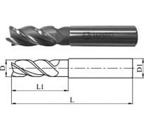 Фреза концевая 20.0х104х38мм, Р6М5, 4-перая, ц/х GRIFF 018953