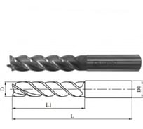 Фреза концевая 3.0х44х12мм, Р6М5, 3-перая, ц/х GRIFF 032905