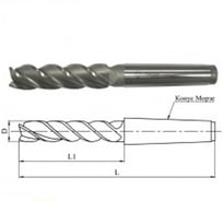 Фреза концевая 36.0х230х106мм, Р6М5, 6-перая, к/х, КМ4 GRIFF 030181