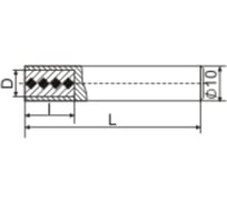 Карандаш алмазный 3908-0054/2 (тип 01; исполнение А; 1 карат) ООО Алмазный инструмент 021638