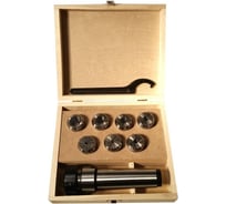 Патрон цанговый NT40-ER40, хвостовик конус 7:24, DIN2080, с набором цанг 7шт. 6-25мм GRIFF 030046