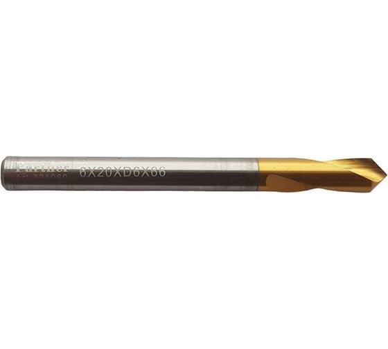 Сверло центровочное Серия 321 (6х60 мм, HSSE, TiN, 90°) Partner 321060