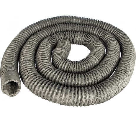 Серый универсальный шланг ПВХ длиной 10м, d 100мм, стенка 0,3мм JET PVP300.100.10