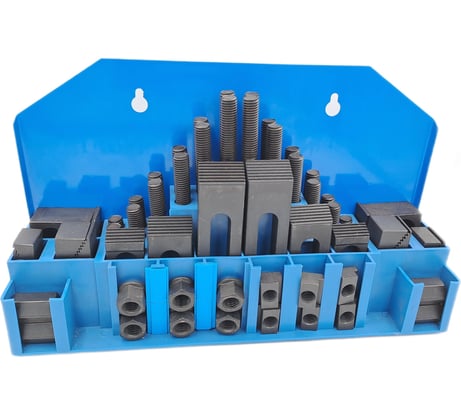 Набор станочного крепежа и прижимов из 58 предметов, Т-образный паз 10 мм, М8 TORNERI 045701