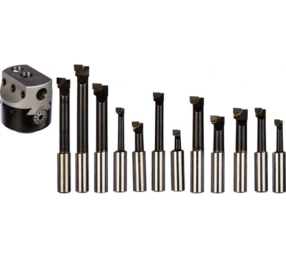 Головка расточная с набором резцов VH-75/12SET PROMA 25041002
