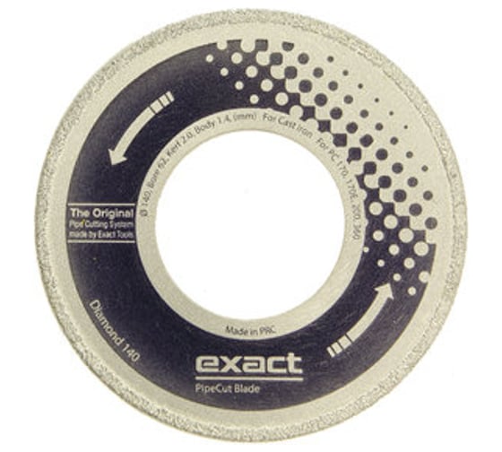 Диск DIAMOND для труборезов Pipecut (140х62 мм) Exact 7010491