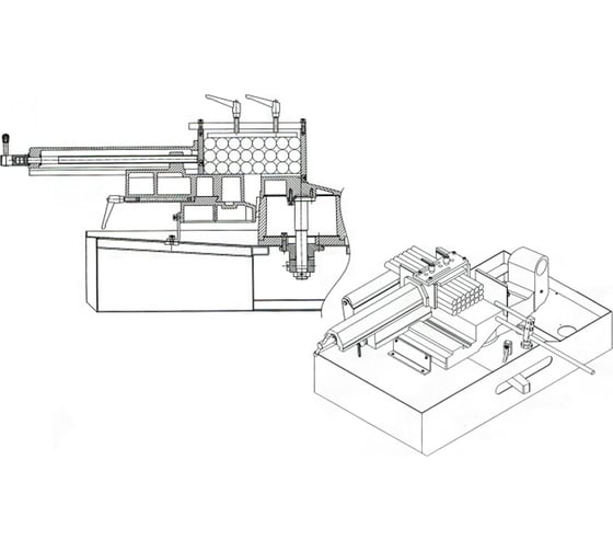 Прижим пакетной резки для ленточнопильного станка BS-280G Stalex 100330 1