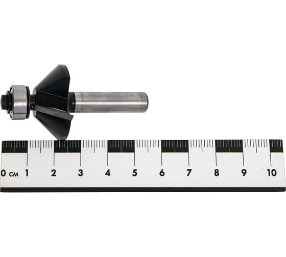 Фреза фасочная с подшипником угол=45°, 30.2х55 мм, S=8 мм WOODWORK 936.3045.08