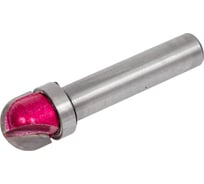 Фреза пазовая круглый нос (пальчиковая) Z=2, R=6 мм, 12x12x50 мм, S=8 мм, верхний подшипник PROCUT 219810P