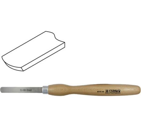 Резец токарный (14х105х345 мм; обдирочный закругленный) NAREX 817310