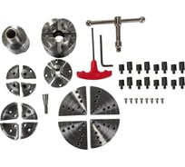 Патрон 4-х кулачковый токарный по дереву в наборе CK-2.75Z-S1 70 мм JET 59500108