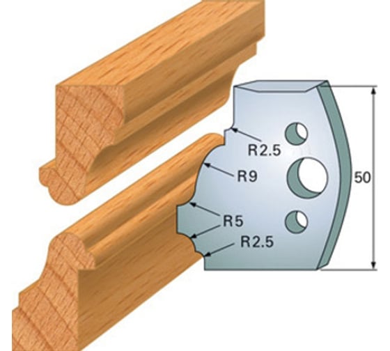 Комплект из 2-х ножей 50x4 SP CMT 690.558 1