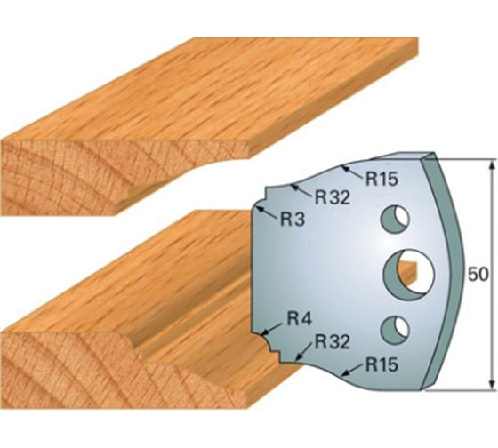 Комплект из 2-х ножей 50x4 SP CMT 690.568 1