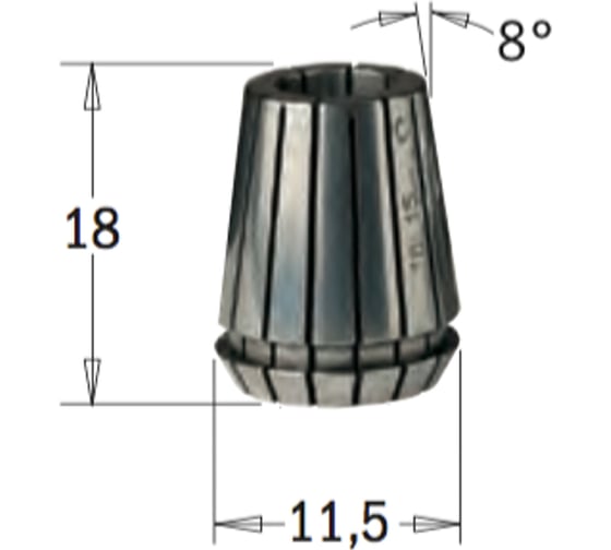 Цанга высокоточная ER11 (4 мм) CMT 184.040.11 1