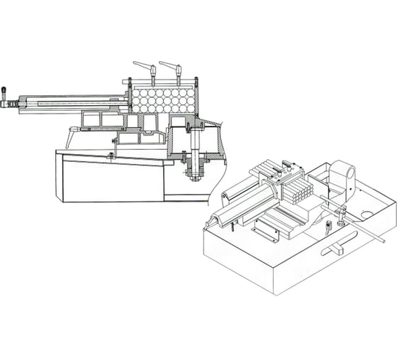 Прижим пакетной резки для ленточнопильного станка BS-460G Stalex AP-BS-460G 1