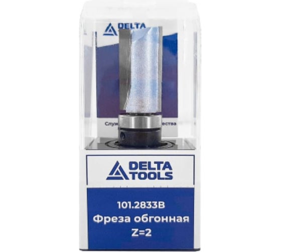 Фреза обгонная (верхний подшипник) Z=2, D=16x30x71 мм, S=8 мм 101.2833b Deltatools 06-4384