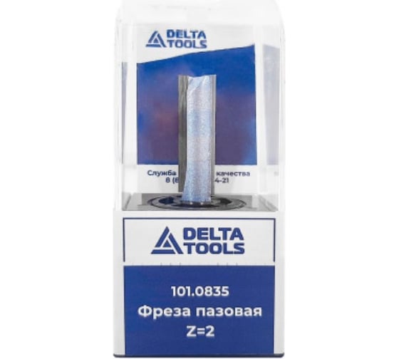 Фреза пазовая D=10x30x62 мм, S=8 мм 101.0835 Deltatools 06-4375