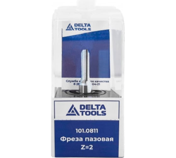 Фреза пазовая D=6x20x57.7 мм, S=8 мм 101.0811 Deltatools 06-4373