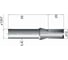 Фреза пазовая фаска сверху Z2, D=12x20x75 мм, S=12 мм 101.0312md Deltatools 06-5095 3