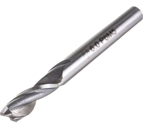 Фреза концевая (6х57х13 мм; Р6М5; 2 перая; ц/х) GRIFF a300029