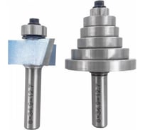 Фреза четвертная с набором подшипников (нижний подшипник) Z=2, D=34.9x12.7x56 мм, S=8 мм 301.7811b Deltatools 06-4409