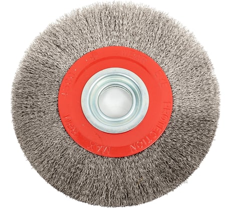 Щетка дисковая с гофрированной нержавеющей проволокой Эксперт 551 (200х32 мм; 12.7/16/19/22/25 мм) Профоснастка 20805009