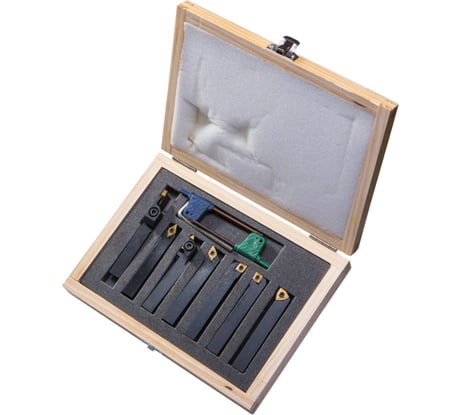 Набор резцов со сменными пластинами BD-8 (7 шт; 10х10 мм) JET 50000955