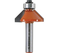 Фреза конусная кромочная с подшипником (45 градусов; 30.2х54х13 мм; хвоствоик 8 мм) Кратон 1 09 05 012