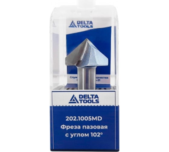 Фреза пазовая c углом 102° D=30x17x62 мм, S=12 мм 202.1005md Deltatools 06-5108