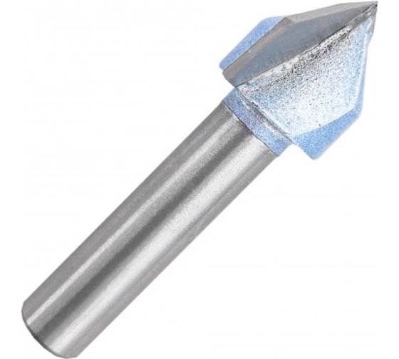 Фреза пазовая с углом 90° D=15.88x15.9x48 мм, S=8 мм 202.0831 Deltatools 06-4387 1