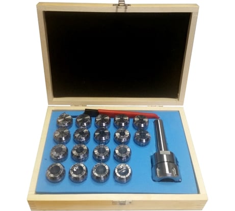 Патрон цанговый MSB4-ER32, хвостовик конус Морзе, DIN228-A, с набором цанг 18 шт. 3-20 мм GRIFF b220431