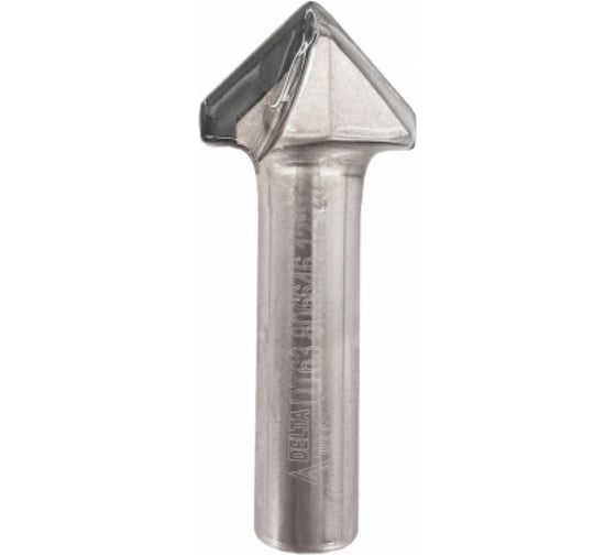 Фреза пазовая V-образная 90º D25 мм, S=12 мм, DT63 Deltatools 06-5400