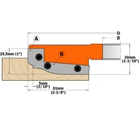 Нож (2 шт; 60х11.9х1.5 мм) для фрез 694.013 CMT 695.013.A2