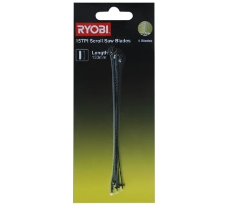 Полотно SSB15TPI (5 шт; 133 мм; 15TPI) для лобзикового станка RSW1240G Ryobi 5132002897