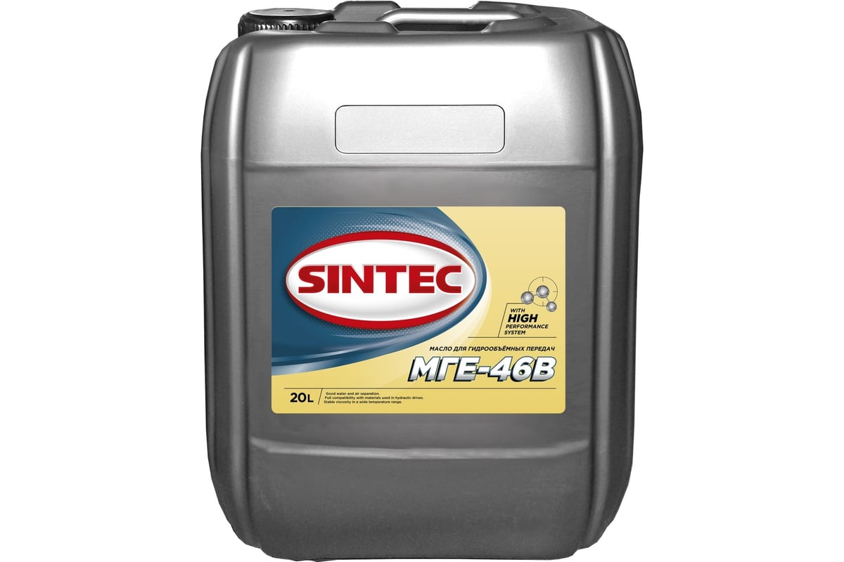 Масло гидравлическое МГЕ-46В 20 л Sintec 900357 - выгодная цена, отзывы ...