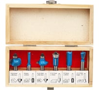 Набор фрез TORGWIN по дереву 6 предметов - хвостовик 6 мм. T689057