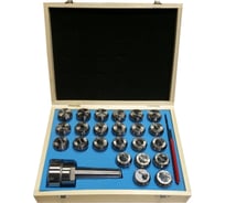 Патрон цанговый MSB5-ER40 хвостовик конус Морзе, DIN228-A, с набором цанг 23 шт. 4-26 мм M24 GRIFF b220441