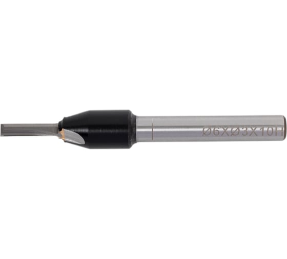 Фреза прямая пазовая монолитная PROFESSIONAL Z2, D=3x10 мм, S=6 мм PROCUT GSX1140 1