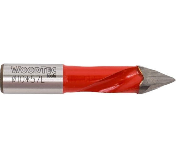 Сверло сквозное 10x25x57 мм, S10x27 мм, L Woodtec ИН 359093