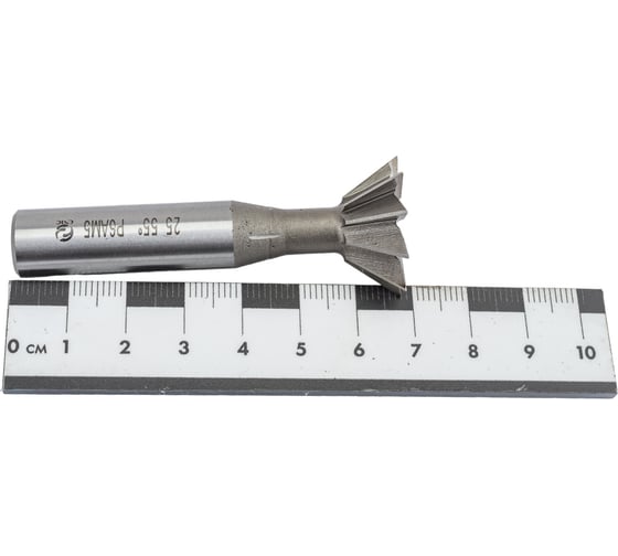 Фреза для пазов ласточкин хвост (25x67x10x12 мм, 55°, Р6АМ5, ц/х, прямой конус) CNIC 40837