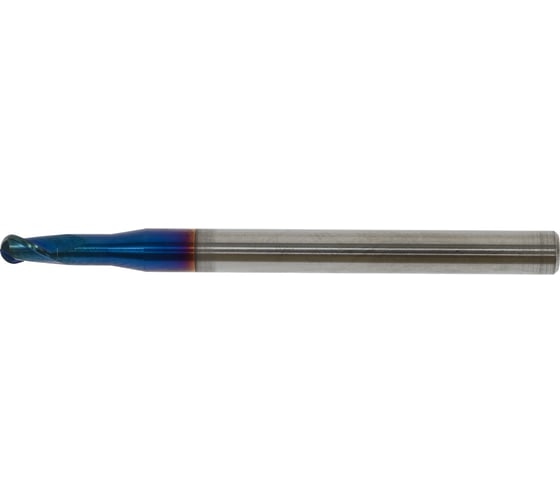 Фреза концевая сферическая 3x10x50x4 мм, VHM NaCo Biue 60 (HRC), Z=2 GEEFUN 11 567 210 1
