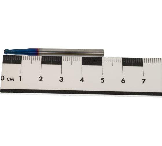 Фреза концевая сферическая 3x10x50x4 мм, VHM NaCo Biue 60 (HRC), Z=2 GEEFUN 11 567 210